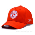 Gorra de béisbol de poliéster rojo